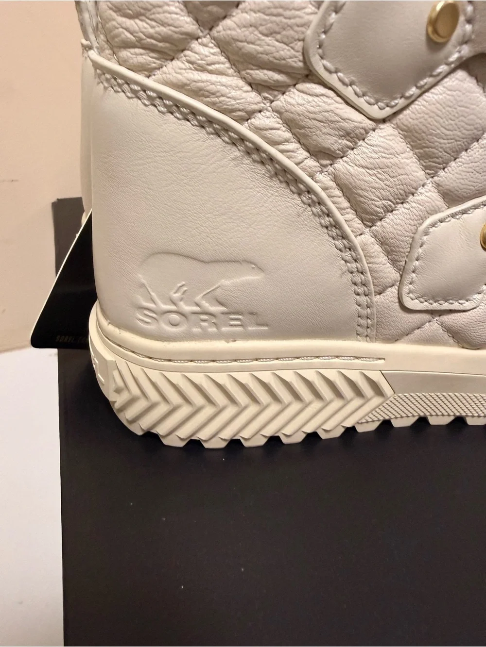 Sorel Quilted Faux-Shearling Winter Boot - Cream